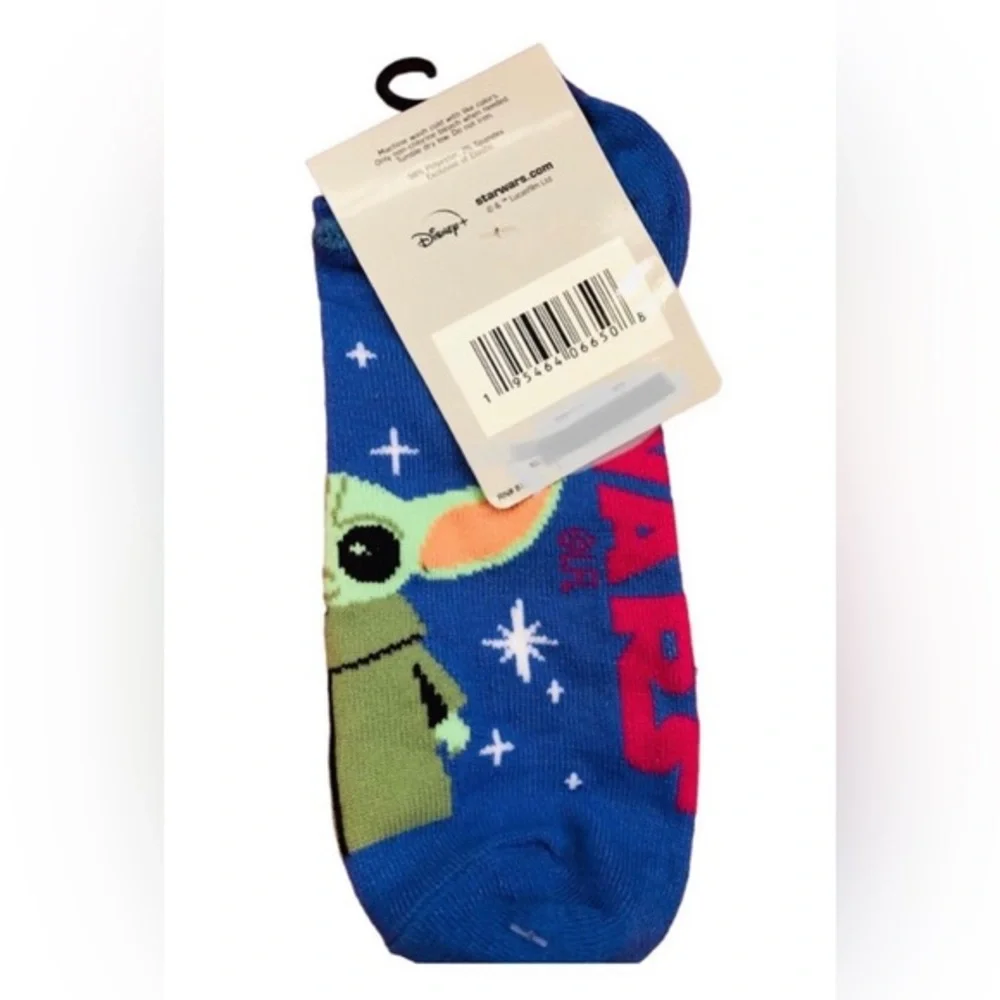 3pairs Gray‎ and Purple Star Wars The Mandalorian No Show Socks size 4-10 free